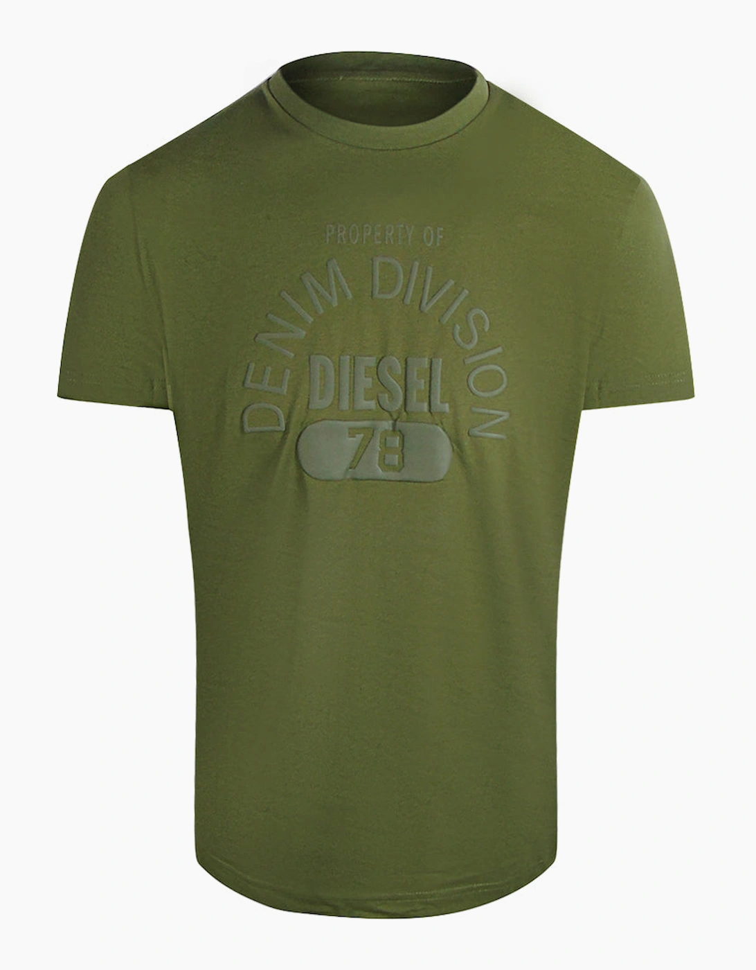 Diesel Men's Green Property Of Denim Division T-Shirt  40 L