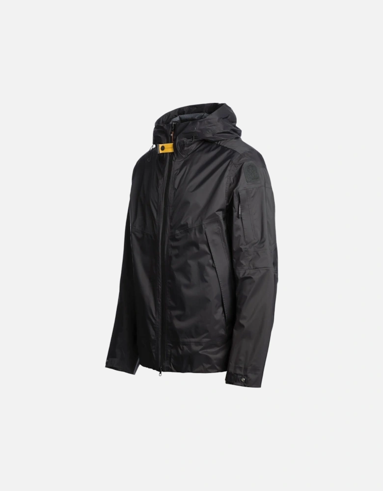 Aso Black Hooded Jacket