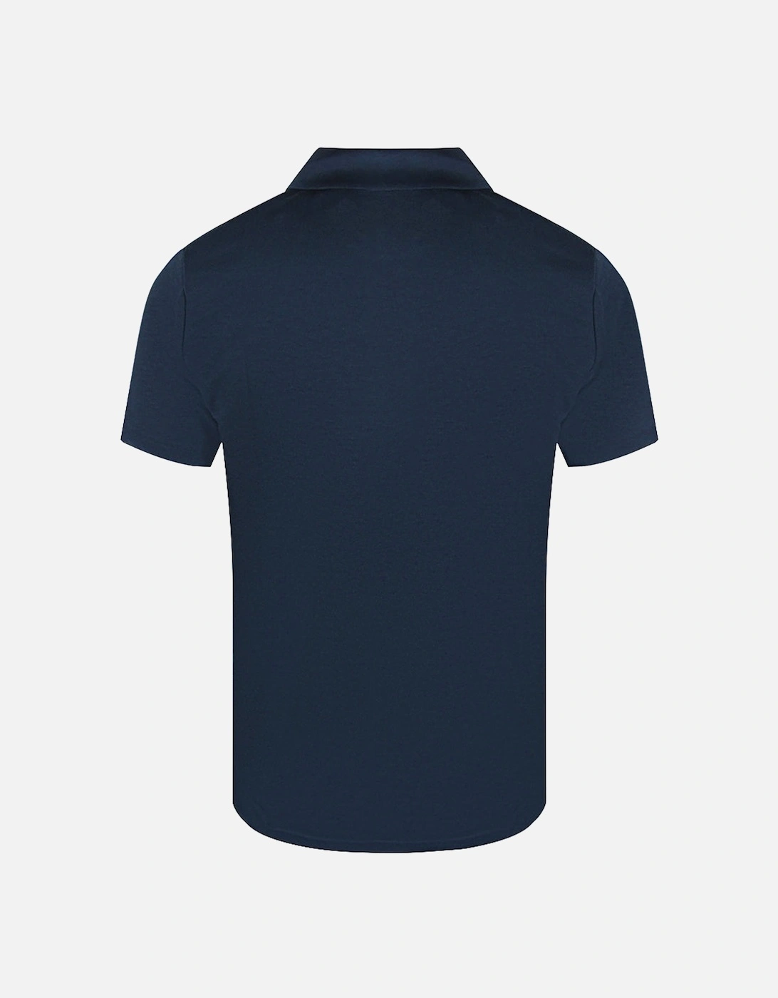 Lyle & Scott Textured Navy Blue Polo Shirt