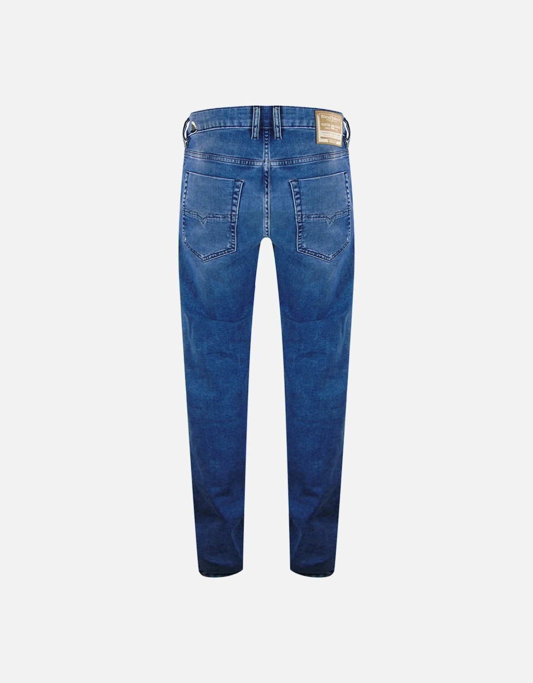 Tepphar-X Brown Badge Blue Denim Pants
