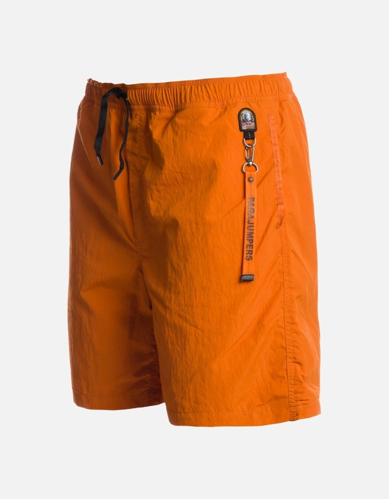 Mitch Amberglow Orange Swim Trunks