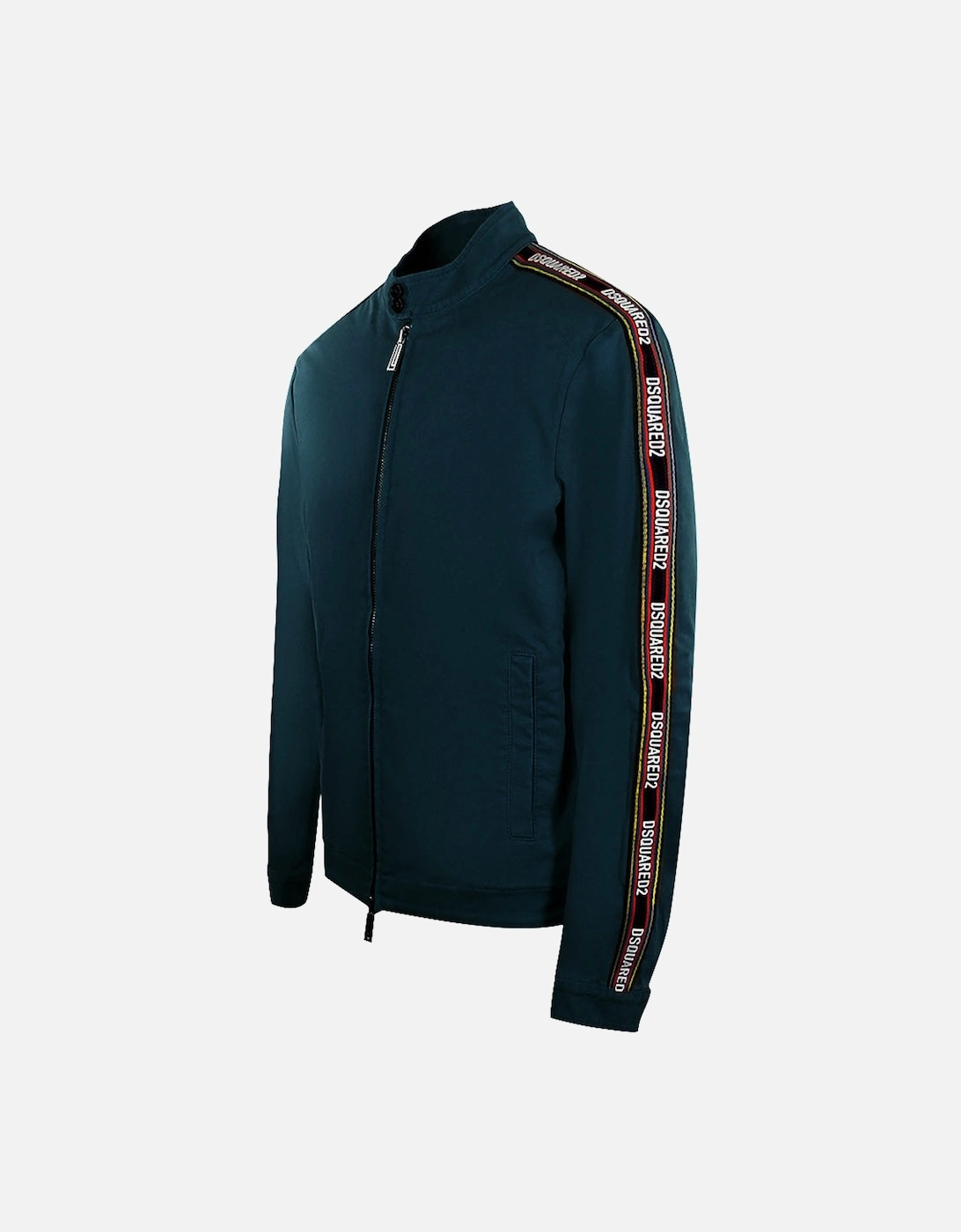 Taped Sleeve Black Jacket