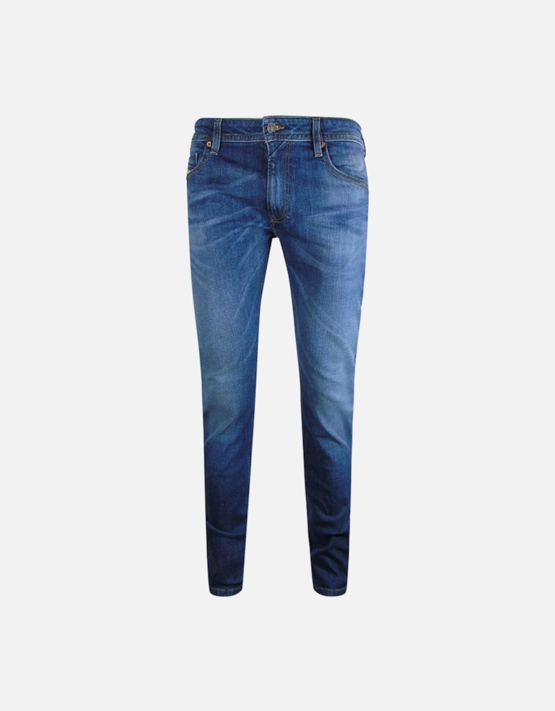 Thommer-X Brown Badge Blue Denim Pants
