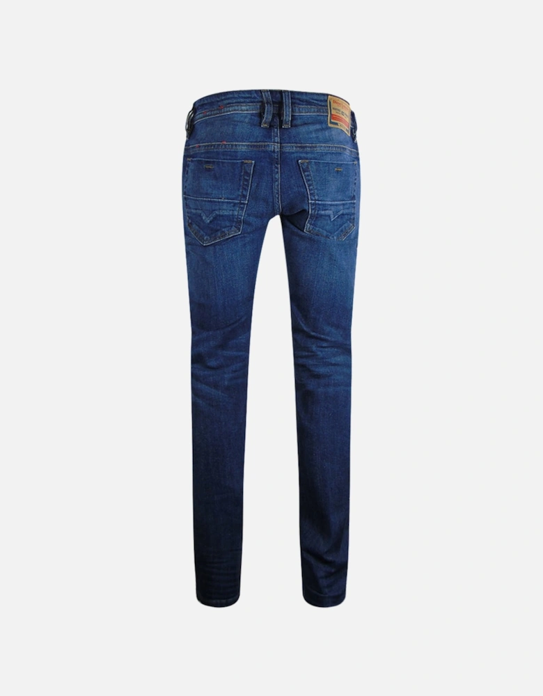 Thommer-X Brown Badge Blue Denim Pants