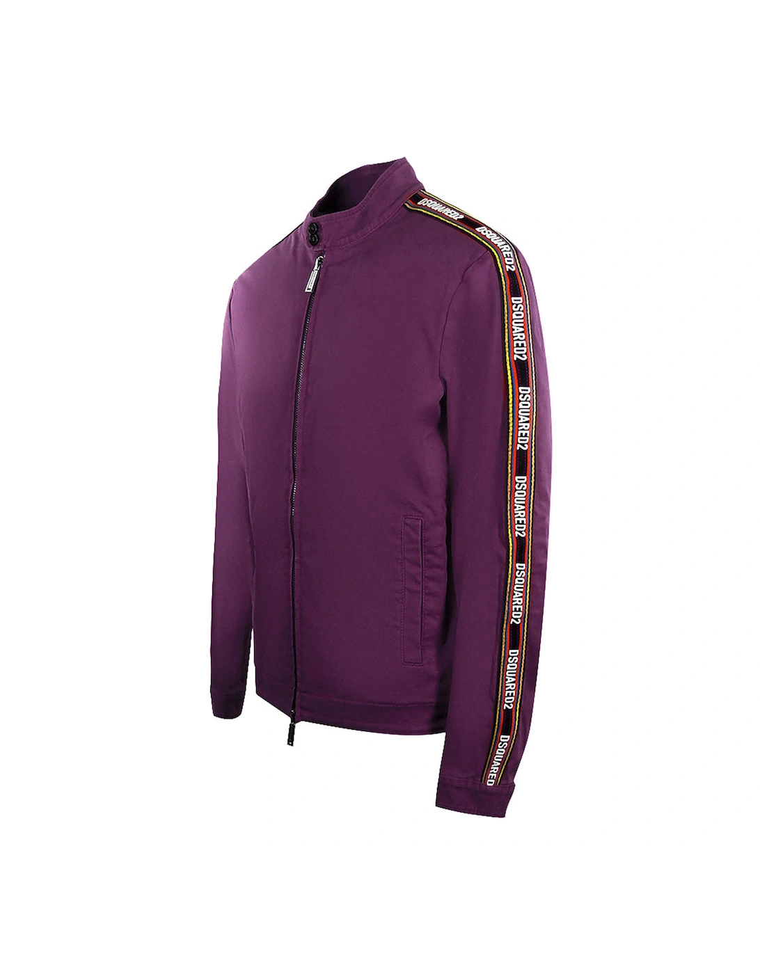 Taped Sleeves Dark Burgundy Jacket