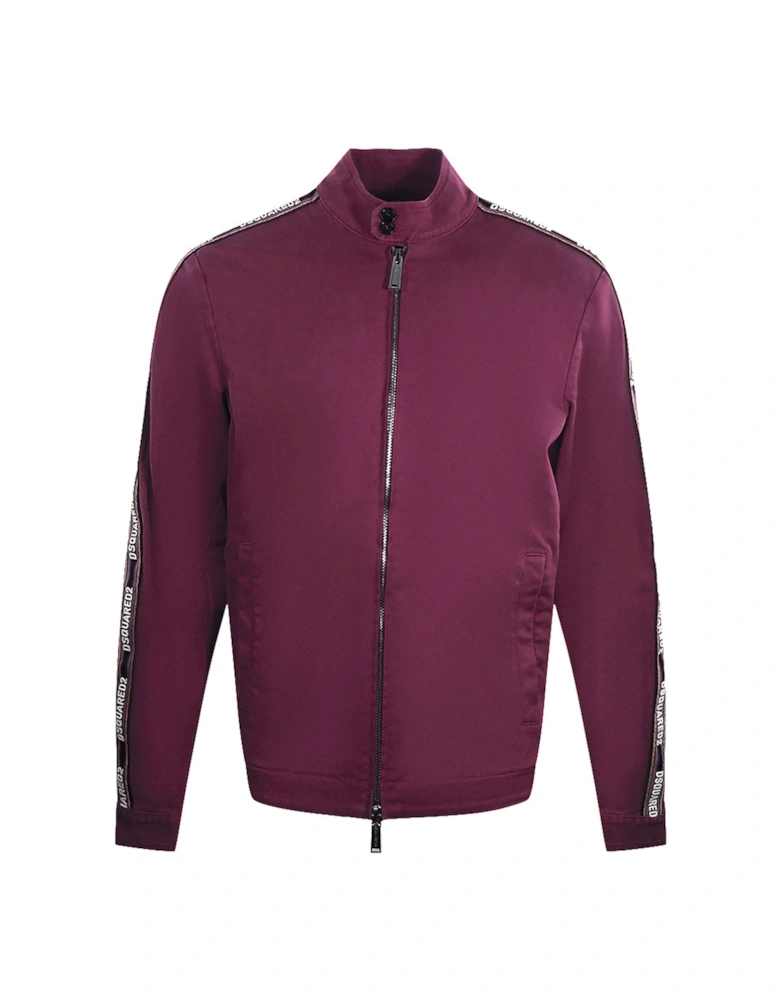 Taped Sleeves Dark Burgundy Jacket