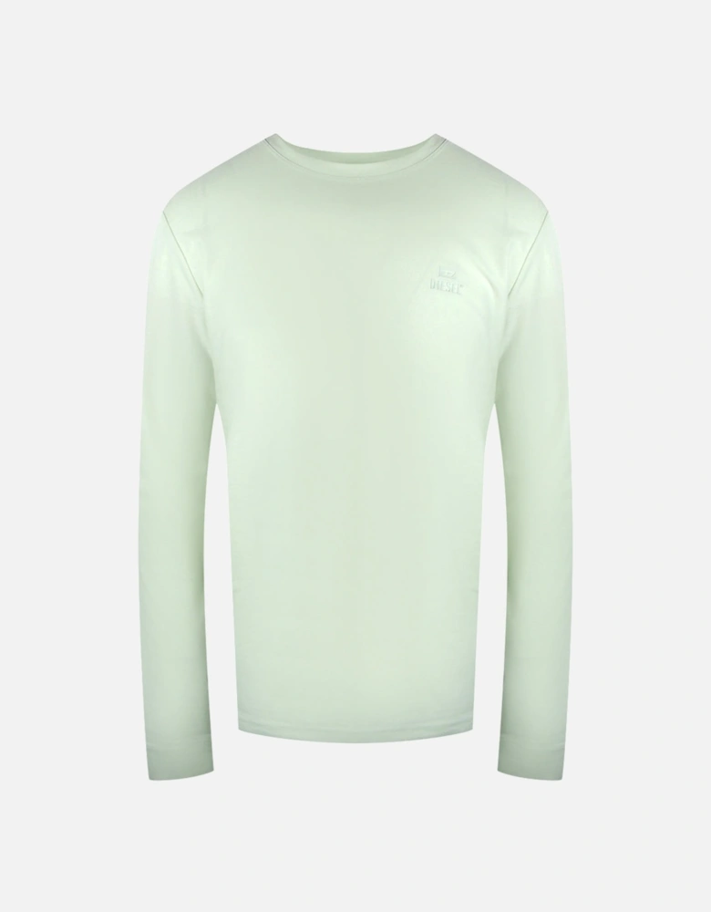 Monotone Logo Long Sleeve Off White T-Shirt