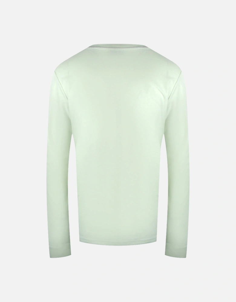 Monotone Logo Long Sleeve Off White T-Shirt