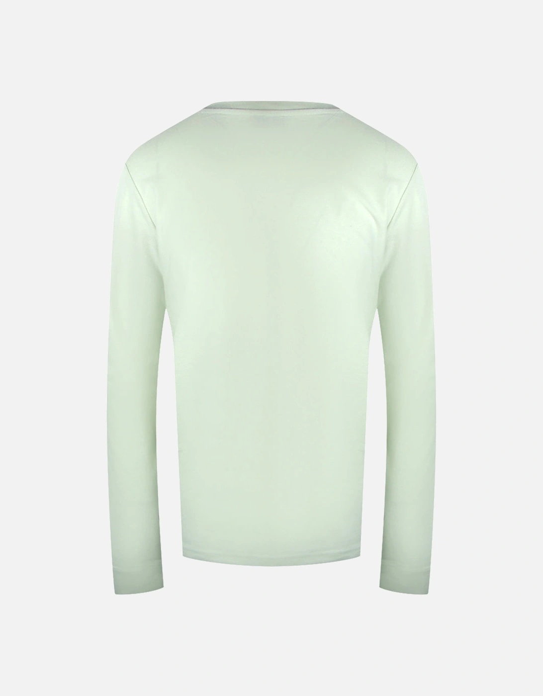 Monotone Logo Long Sleeve Off White T-Shirt