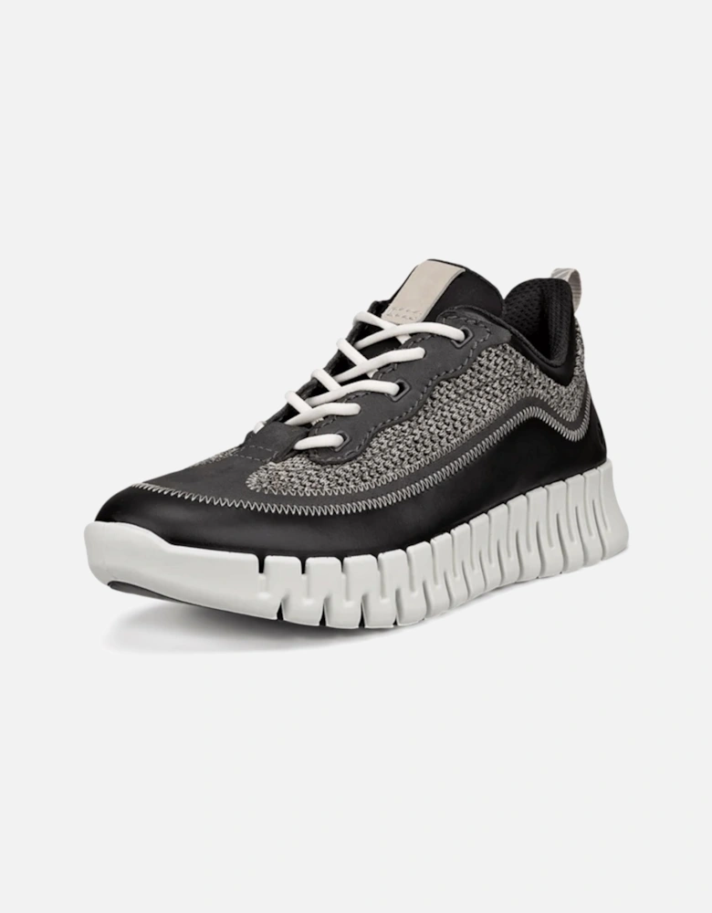 Womens Gruuv Leather & Textile Trainers
