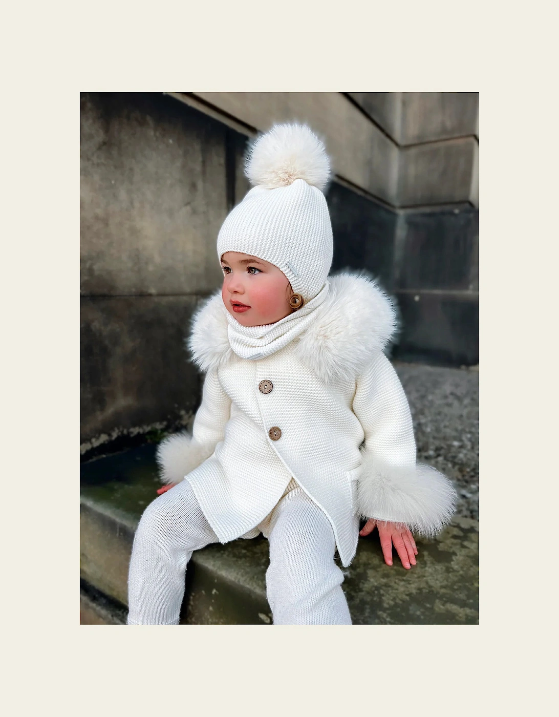 Ivory Faux Fur Cuffs, 2 of 1