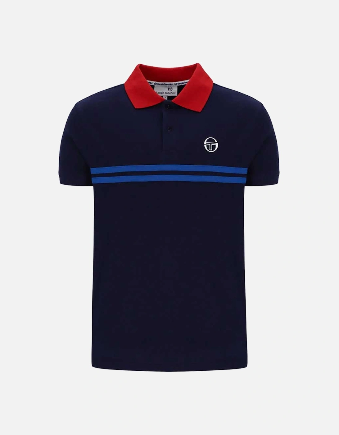 supermac Polo Shirt - Maritime Blue / Adrenaline Rush, 2 of 1