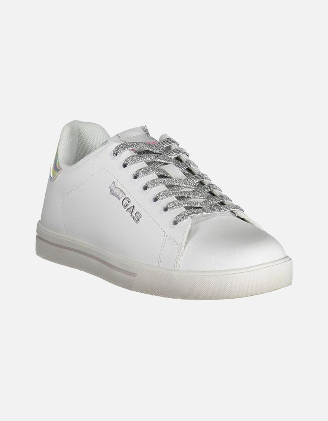 Sporty Lace-Up Shoes with Contrasting Details Women - White Sneakers