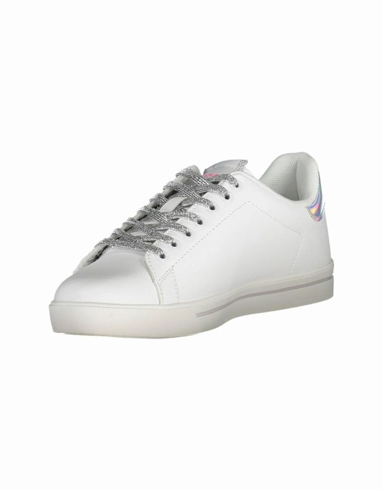 Sporty Lace-Up Shoes with Contrasting Details Women - White Sneakers