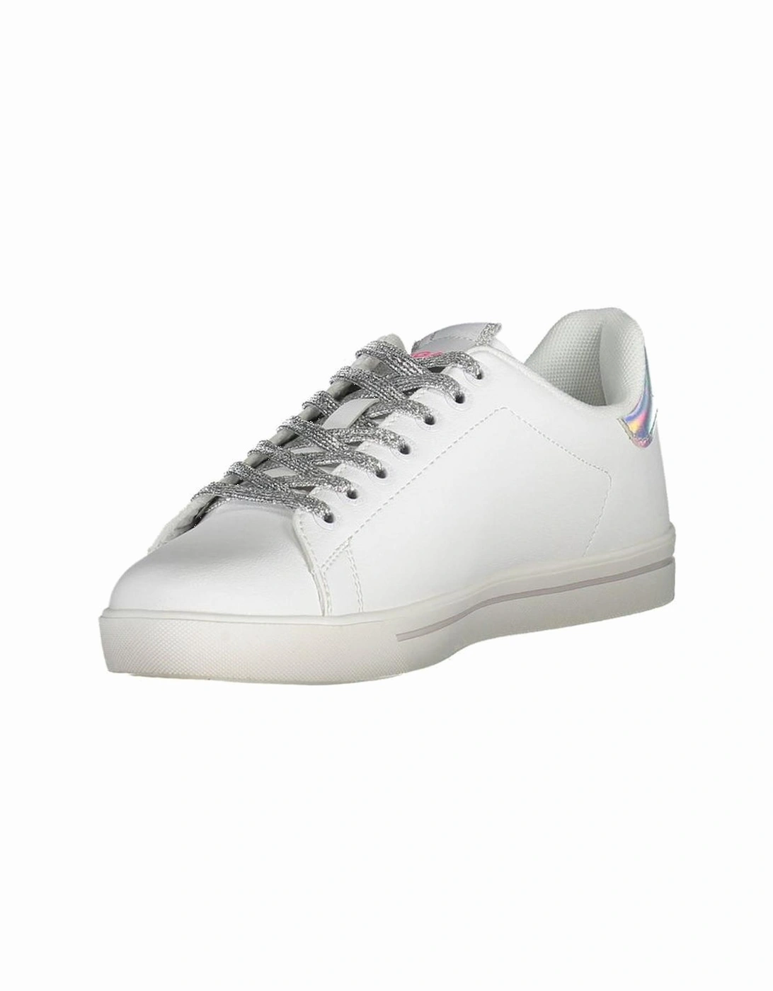 Sporty Lace-Up Shoes with Contrasting Details Women - White Sneakers