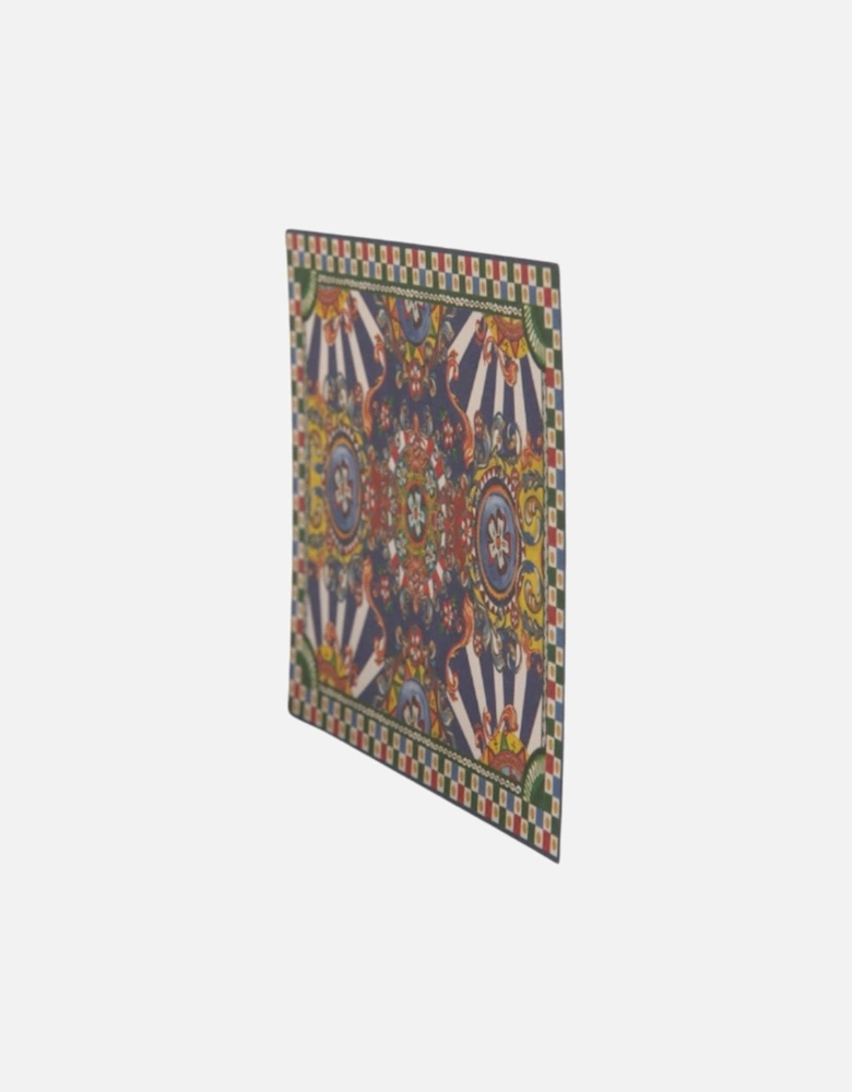 Postcard Holder with Carretto Siciliano Theme Women - Multicolor