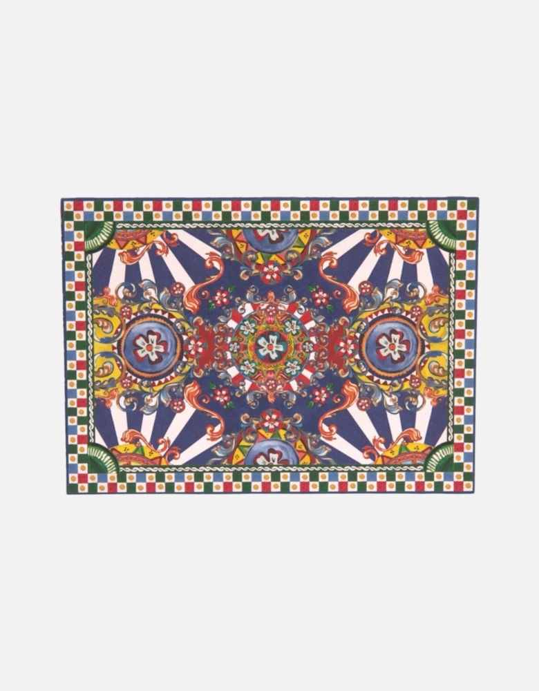 Postcard Holder with Carretto Siciliano Theme Women - Multicolor