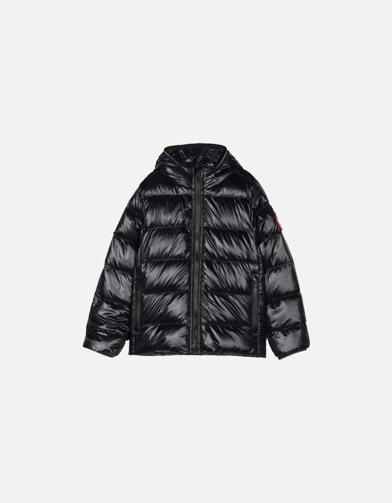 Kids Crofton Hooded Jacket Black