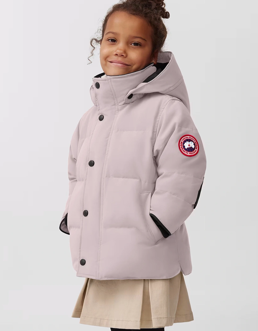 Kids Snowy Owl Parka Rose