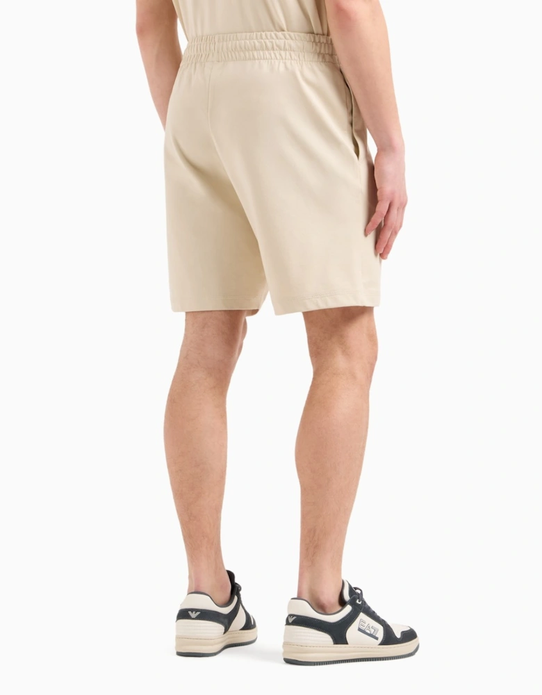 Embossed Large Logo Short - Almond Milk