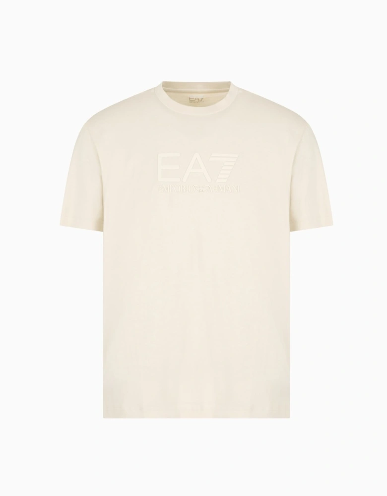 Embossed Large Logo T-Shirt - Almond Milk