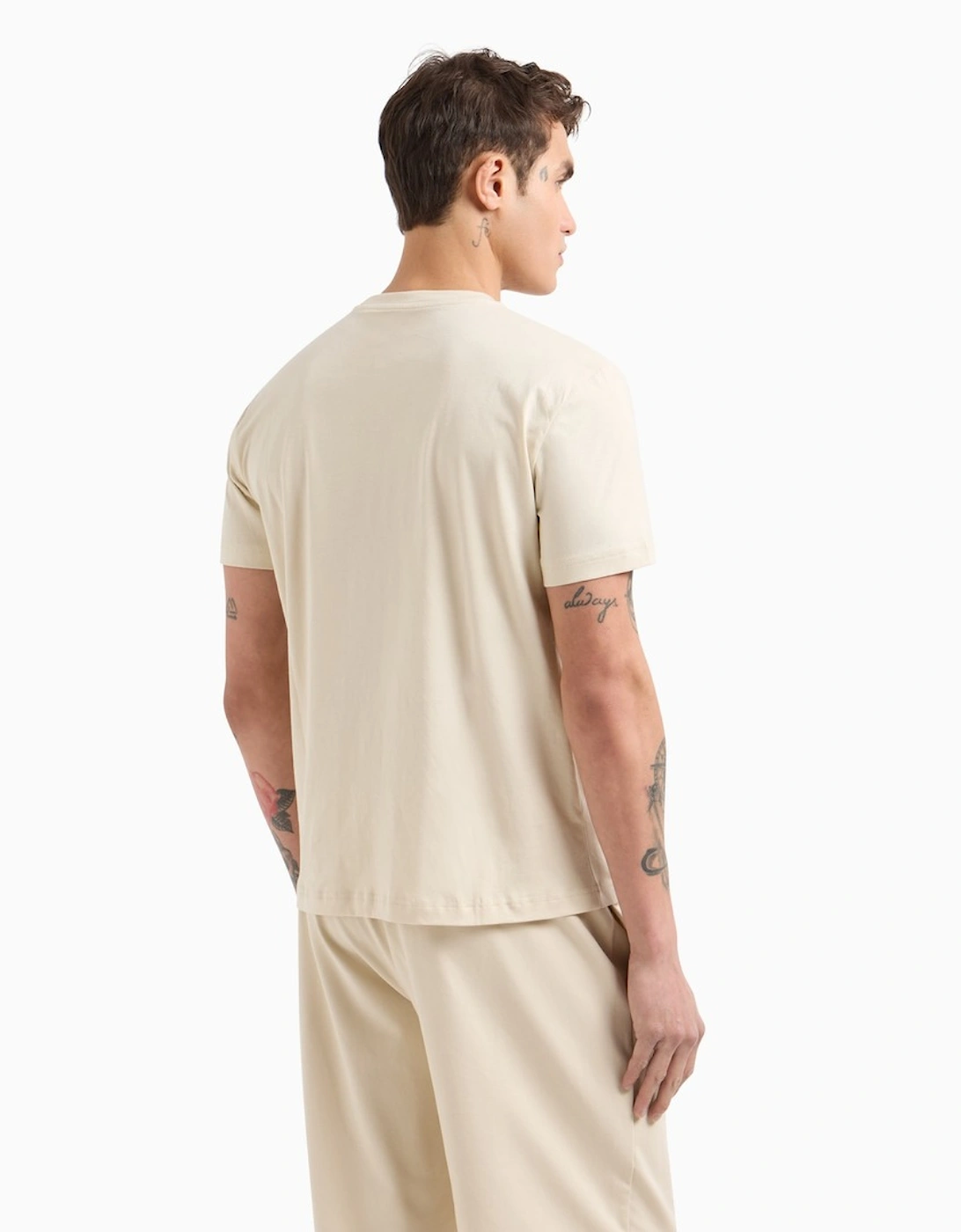 Embossed Large Logo T-Shirt - Almond Milk