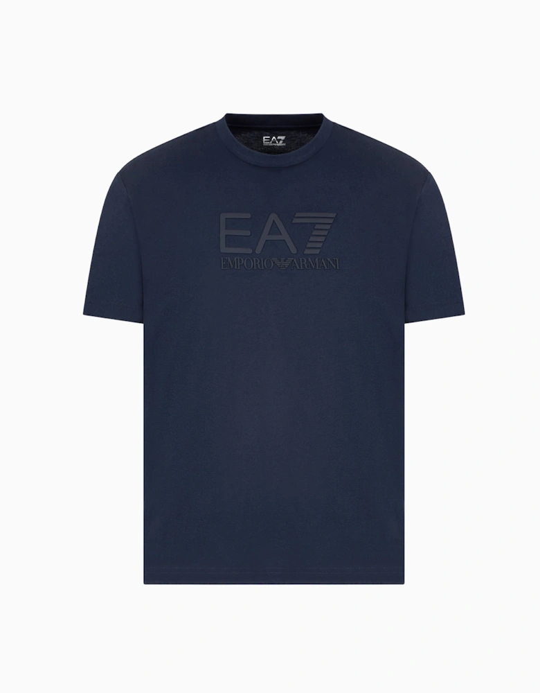Embossed Large Logo T-Shirt - Navy