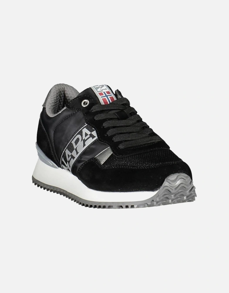 Bold Contrasting Detail Sports Shoes Women - Black Sneakers