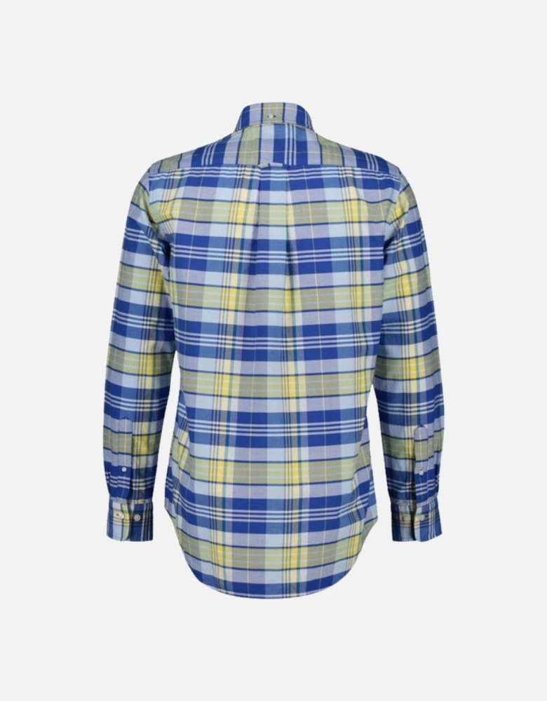 Reg Classic Oxford Check Shirt - Rich Blue