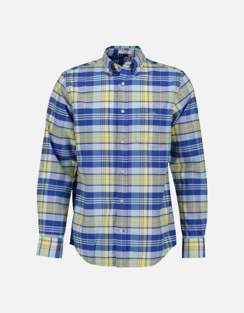 Reg Classic Oxford Check Shirt - Rich Blue