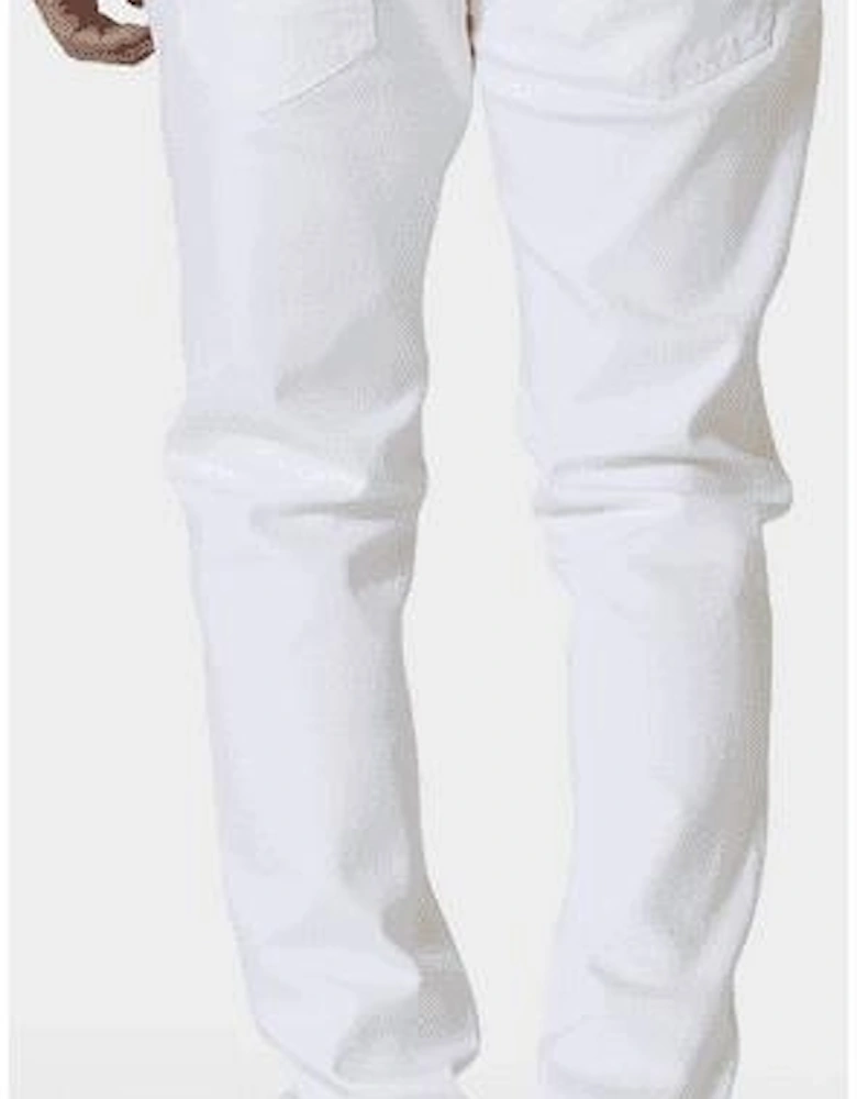 TODD 1054 Regular Fit White Jeans