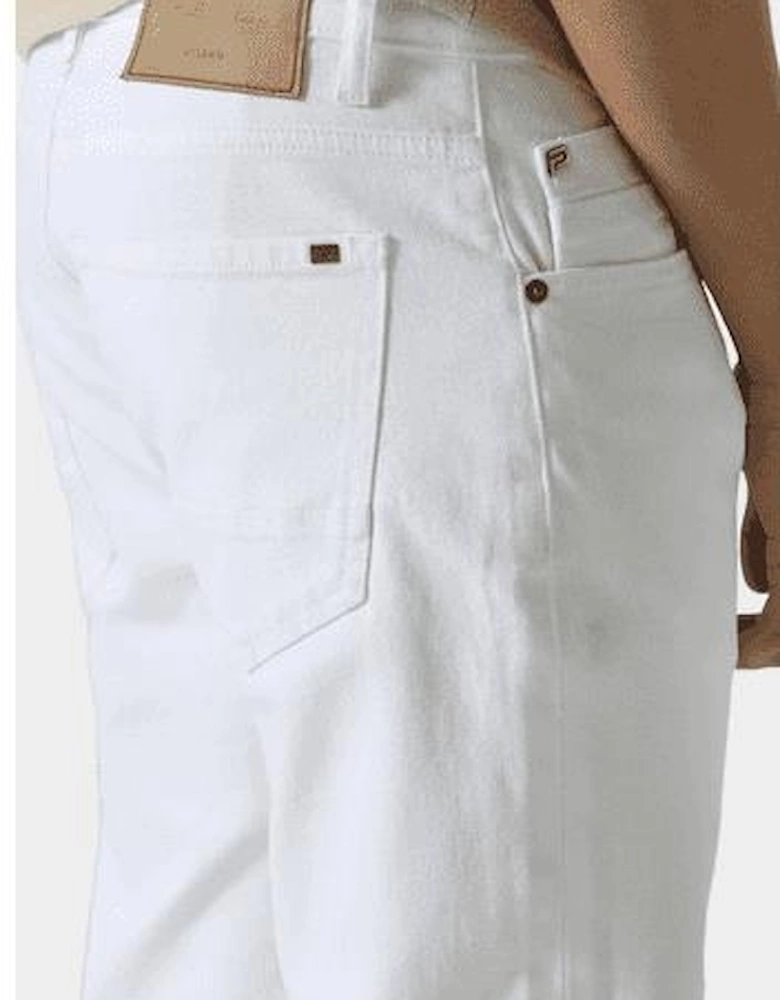 TODD 1054 Regular Fit White Jeans