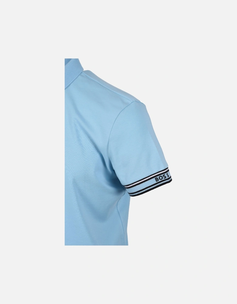 Boss Green Polo Zone Light Pastel Blue