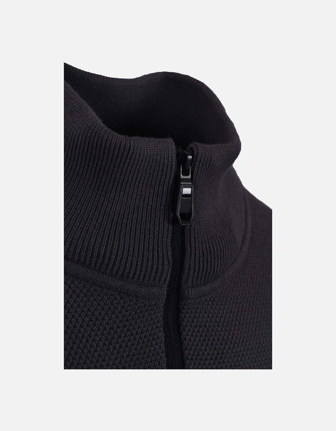 Boss Green Zone Half Zip Knitwear Dark Grey