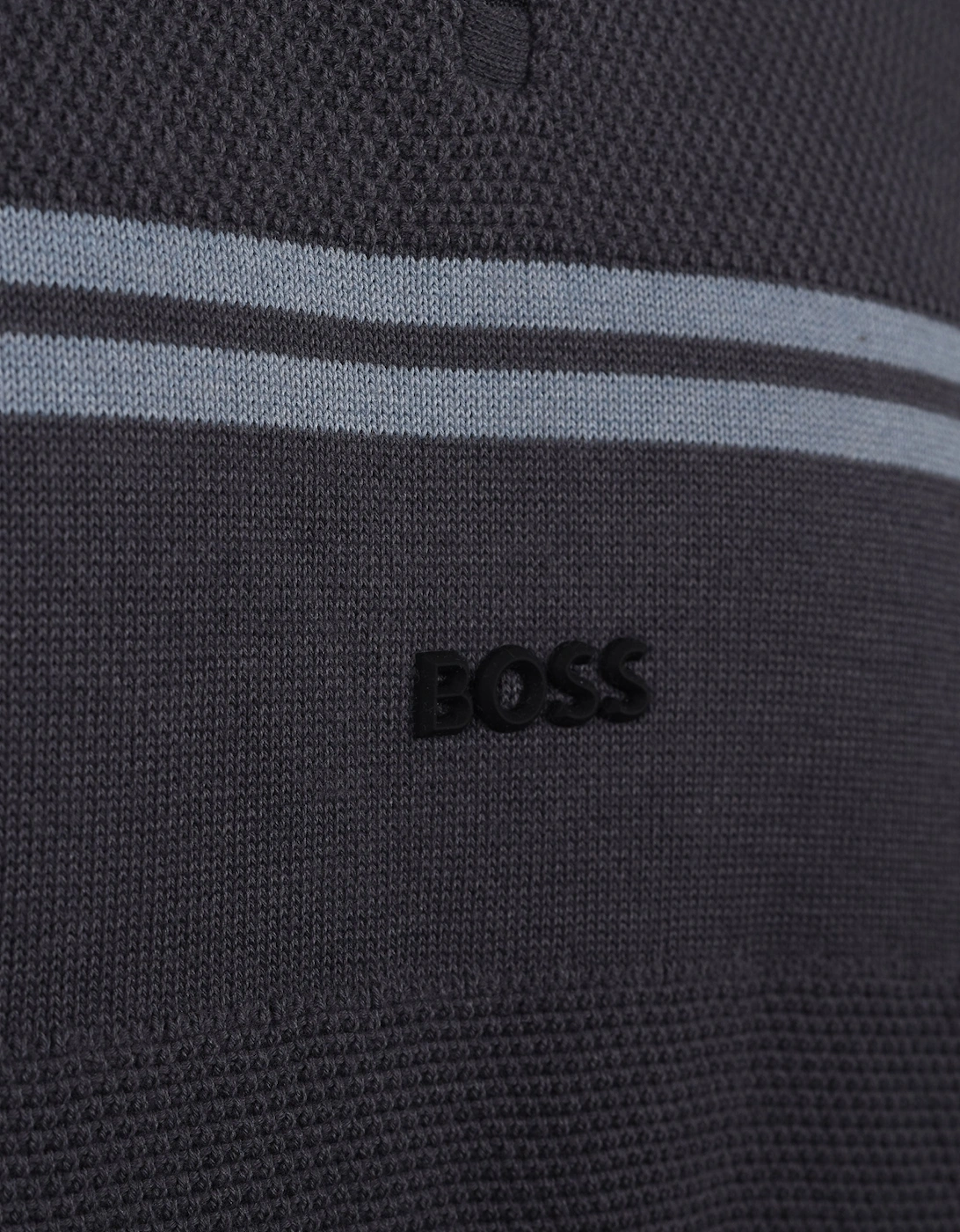 Boss Green Zone Half Zip Knitwear Dark Grey