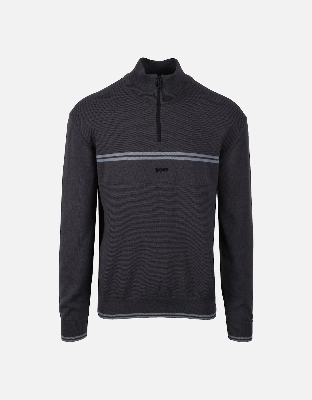 Boss Green Zone Half Zip Knitwear Dark Grey, 5 of 4