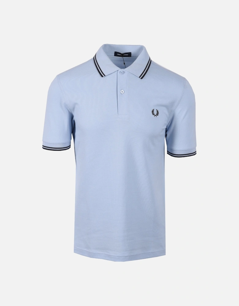 Twin Tipped Polo Shirt Light Smoke/Navy