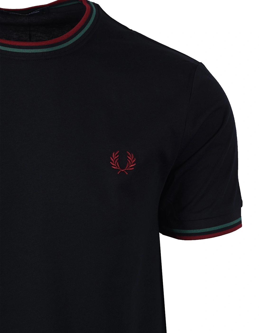 Twin Tipped T-Shirt Navy/Sport Green/Burnt Red