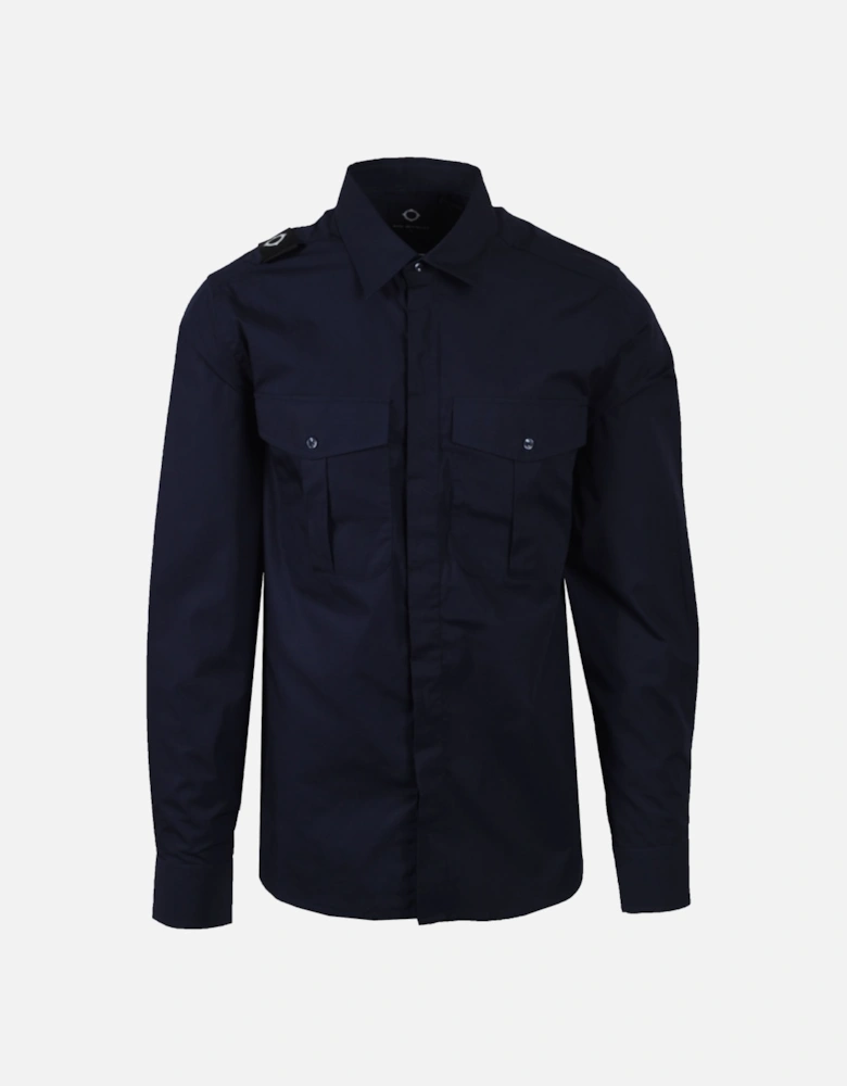 LS Cyclone Shirt Ink Navy