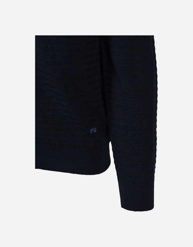 Zip Through Cardigan Dark Navy