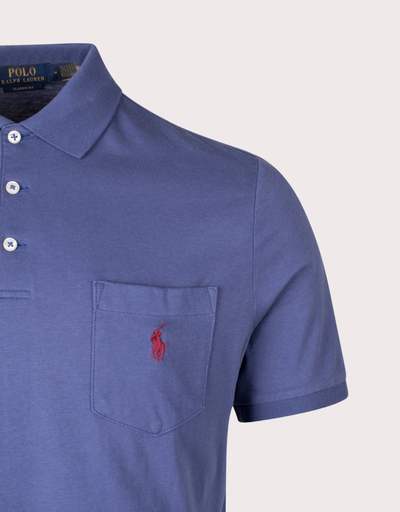 Classic Fit Jersey Pocket Polo Shirt