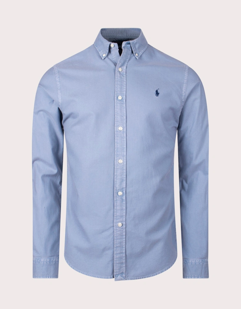 Slim Fit Garment-Dyed Oxford Shirt