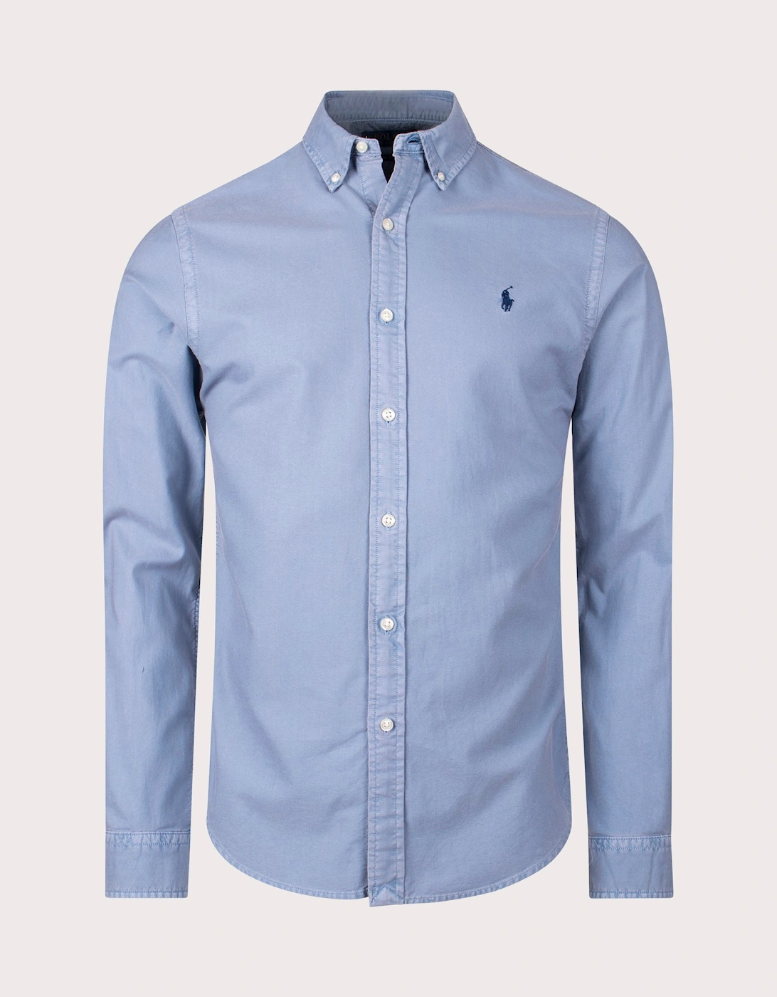Slim Fit Garment-Dyed Oxford Shirt, 4 of 3