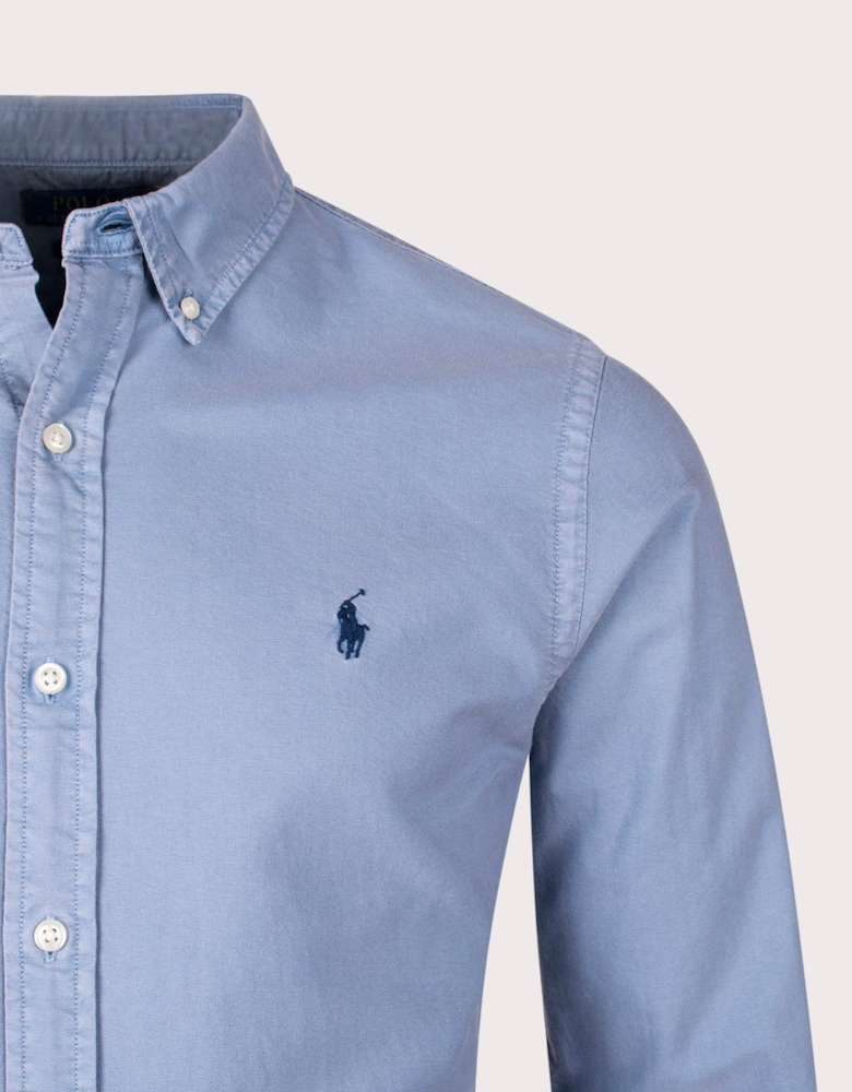 Slim Fit Garment-Dyed Oxford Shirt