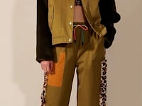 Contrasting Green Faux Fur Bomber Jacket