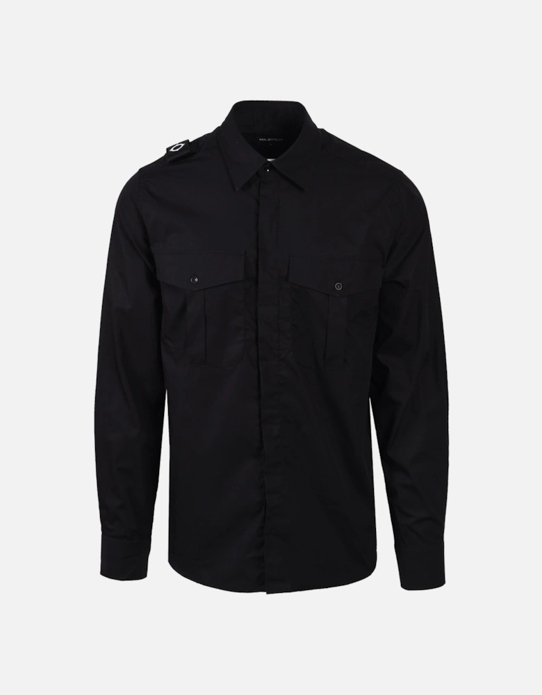LS Cyclone Shirt Jet Black