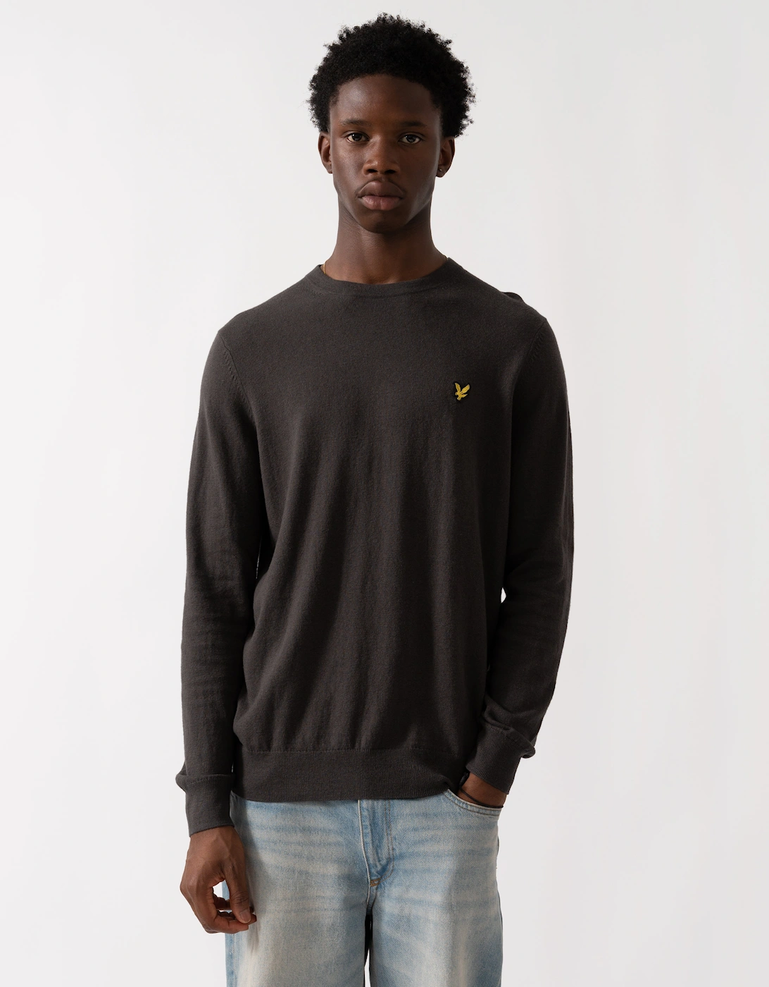 Lyle & Scott Cotton Merino Mens Crew Neck Jumper