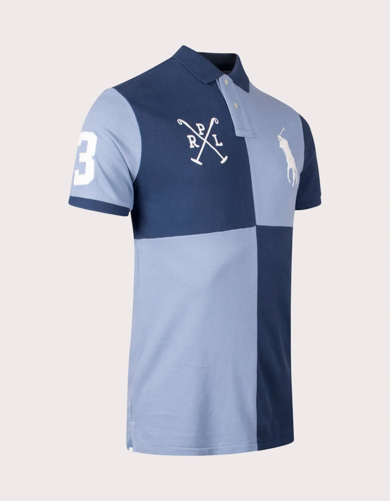 Custom Slim Fit Big Pony Mesh Polo Shirt