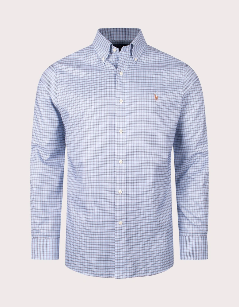 Custom Fit Gingham Pinpoint Oxford Shirt