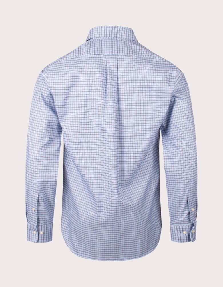 Custom Fit Gingham Pinpoint Oxford Shirt